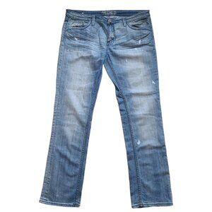 PEPE Jeans London Straight Leg Jeans Rhinestone Flap Pocket